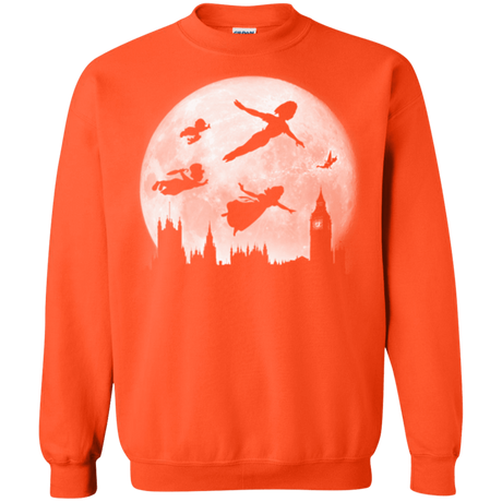 Sweatshirts Orange / Small Full Moon over London Crewneck Sweatshirt