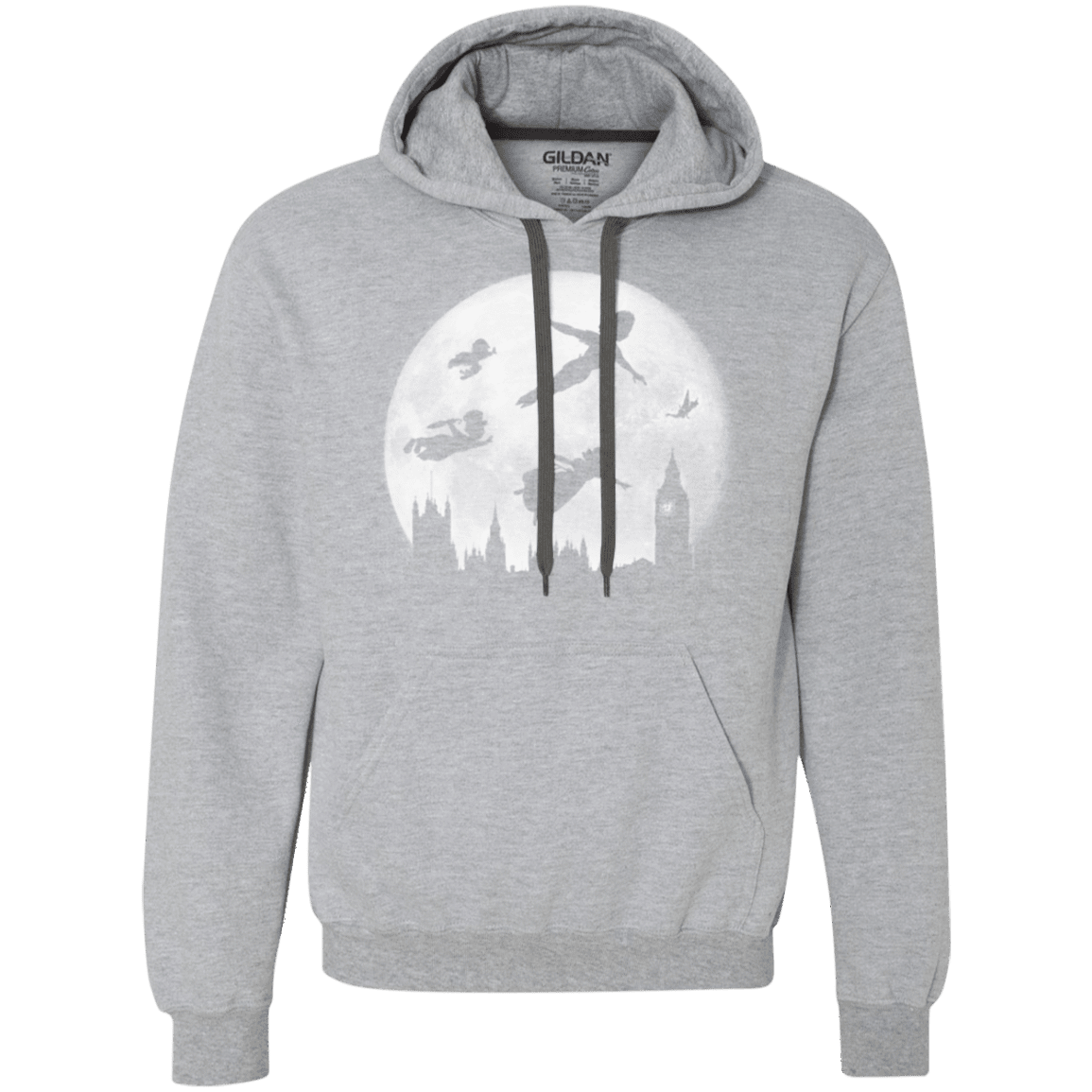 Sweatshirts Sport Grey / Small Full Moon over London Premium Fleece Hoodie