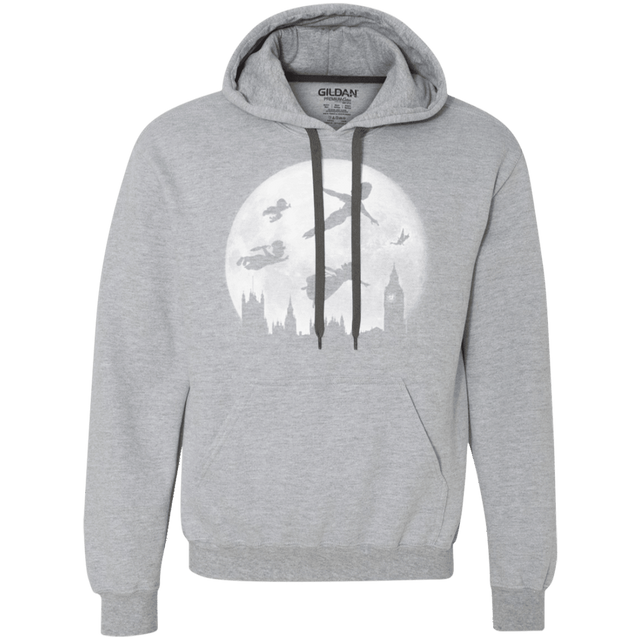 Sweatshirts Sport Grey / Small Full Moon over London Premium Fleece Hoodie