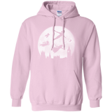 Sweatshirts Light Pink / Small Full Moon over London Pullover Hoodie