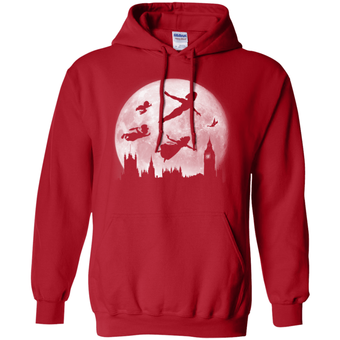 Sweatshirts Red / Small Full Moon over London Pullover Hoodie