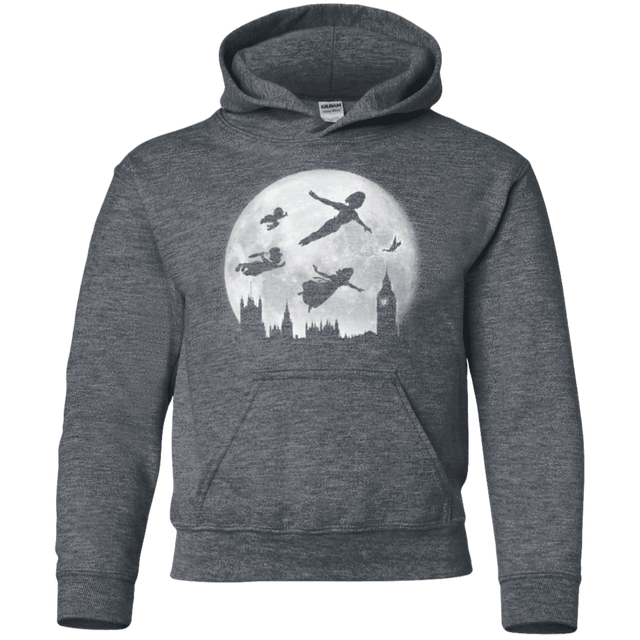 Sweatshirts Dark Heather / YS Full Moon over London Youth Hoodie