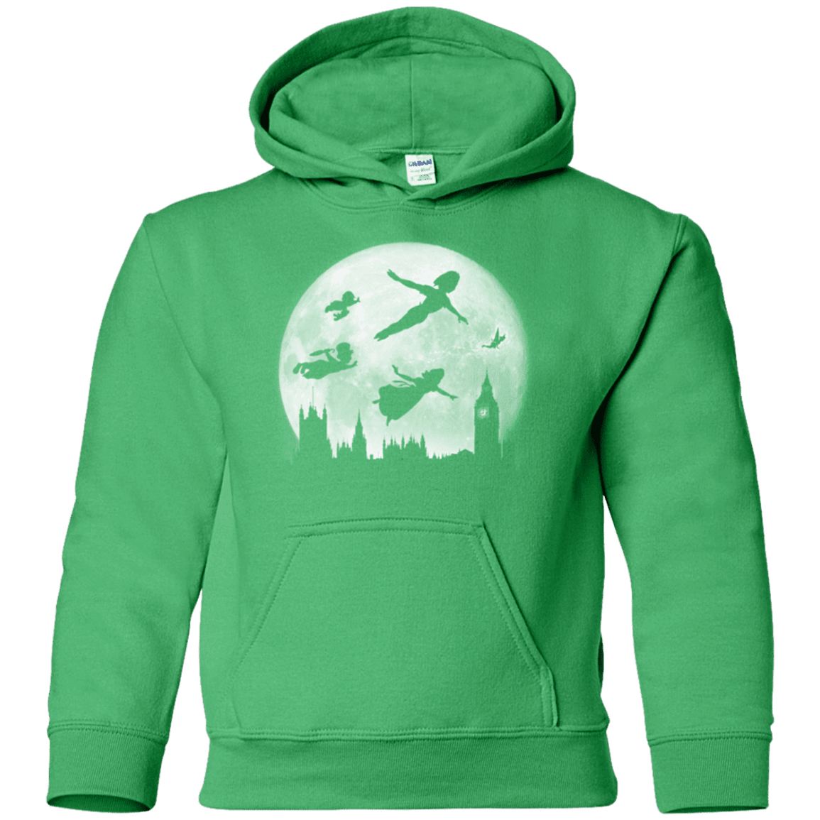 Sweatshirts Irish Green / YS Full Moon over London Youth Hoodie