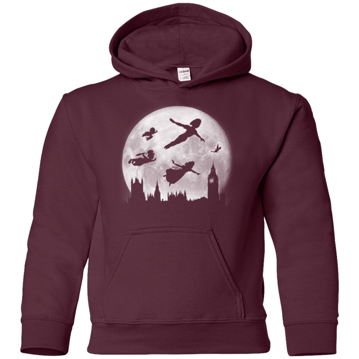 Sweatshirts Maroon / YS Full Moon over London Youth Hoodie