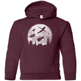 Sweatshirts Maroon / YS Full Moon over London Youth Hoodie