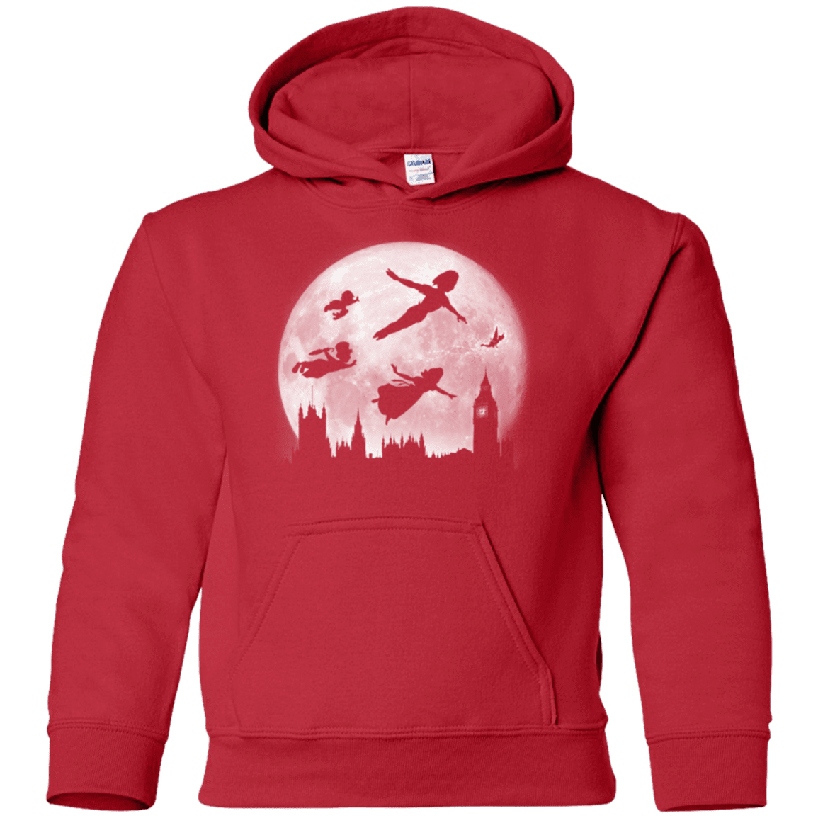 Sweatshirts Red / YS Full Moon over London Youth Hoodie