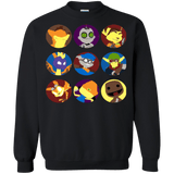 Sweatshirts Black / Small Fun Heroes Crewneck Sweatshirt