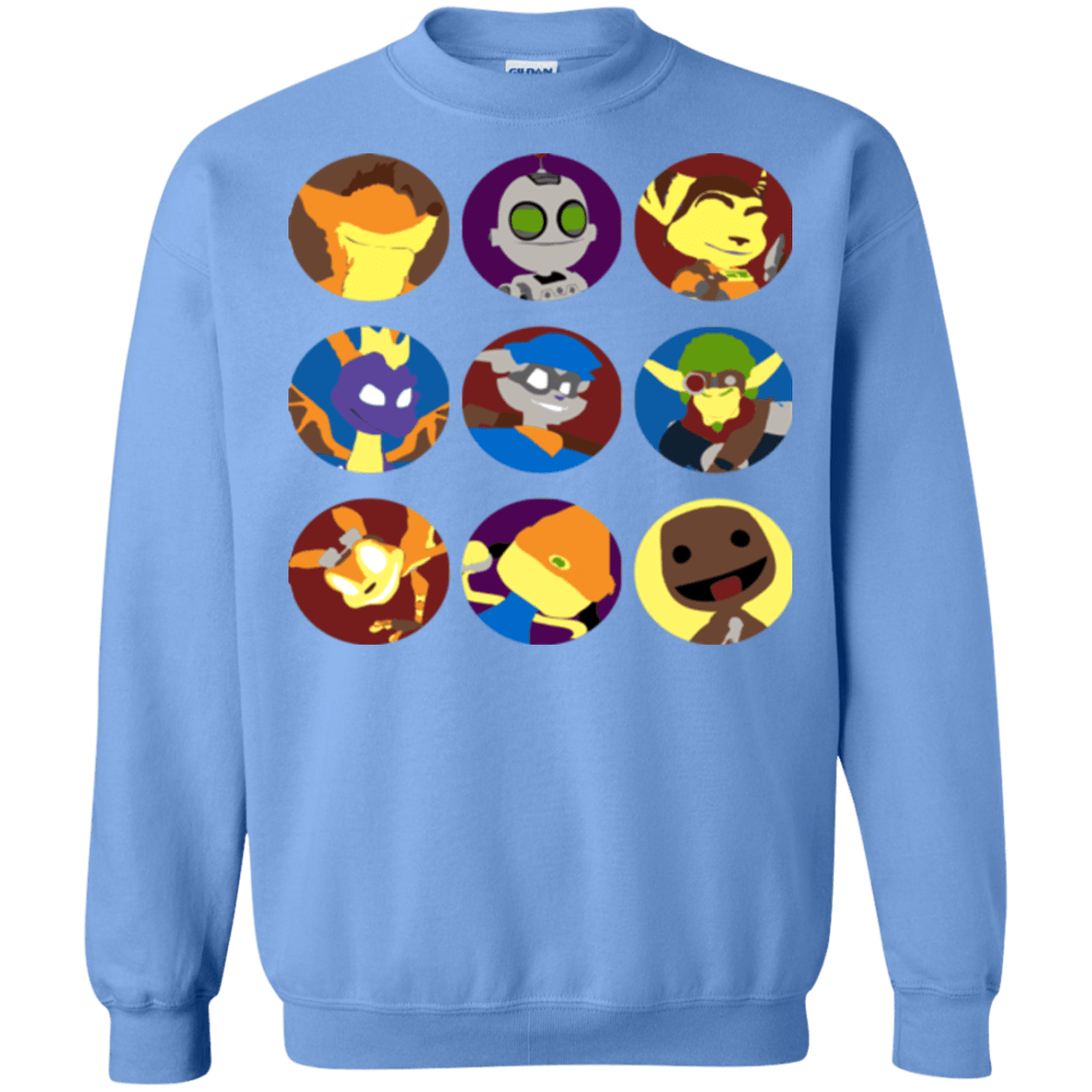 Sweatshirts Carolina Blue / Small Fun Heroes Crewneck Sweatshirt