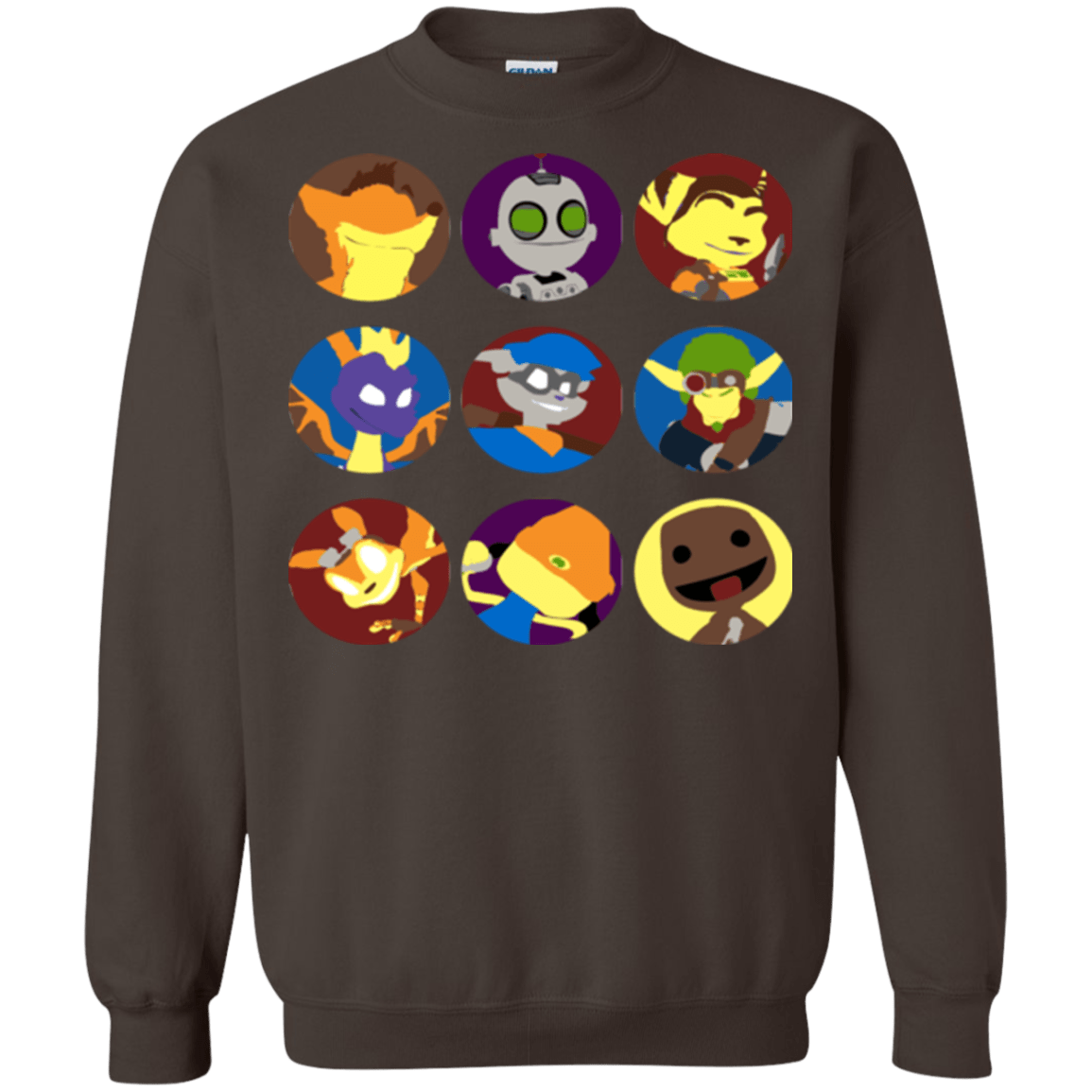 Sweatshirts Dark Chocolate / Small Fun Heroes Crewneck Sweatshirt