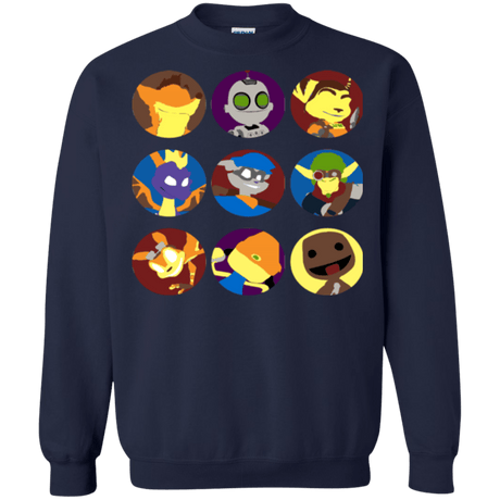 Sweatshirts Navy / Small Fun Heroes Crewneck Sweatshirt