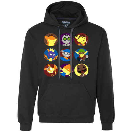 Sweatshirts Black / Small Fun Heroes Premium Fleece Hoodie