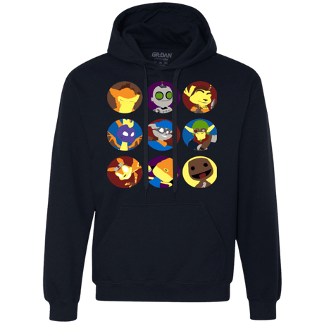 Sweatshirts Navy / Small Fun Heroes Premium Fleece Hoodie