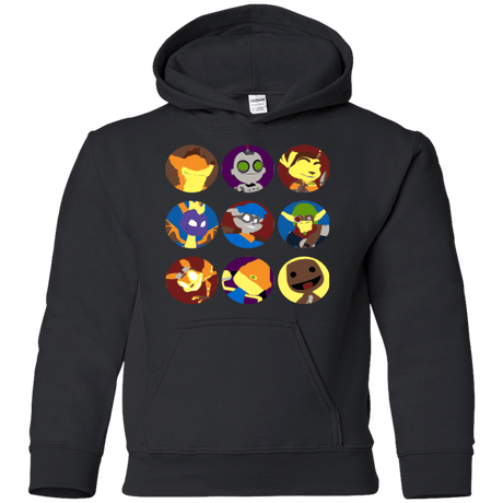 Sweatshirts Black / YS Fun Heroes Youth Hoodie