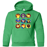 Sweatshirts Irish Green / YS Fun Heroes Youth Hoodie