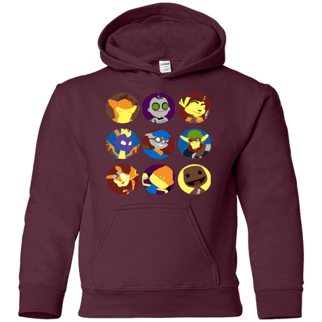 Sweatshirts Maroon / YS Fun Heroes Youth Hoodie