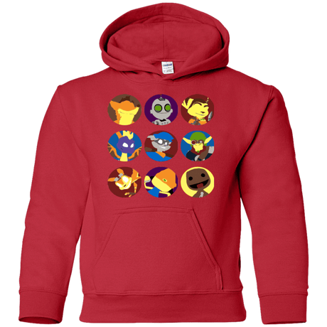 Sweatshirts Red / YS Fun Heroes Youth Hoodie
