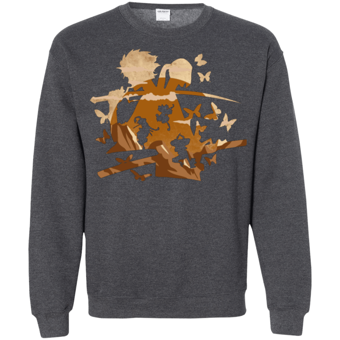 Sweatshirts Dark Heather / Small Funky Samurais Crewneck Sweatshirt