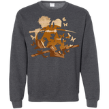 Sweatshirts Dark Heather / Small Funky Samurais Crewneck Sweatshirt