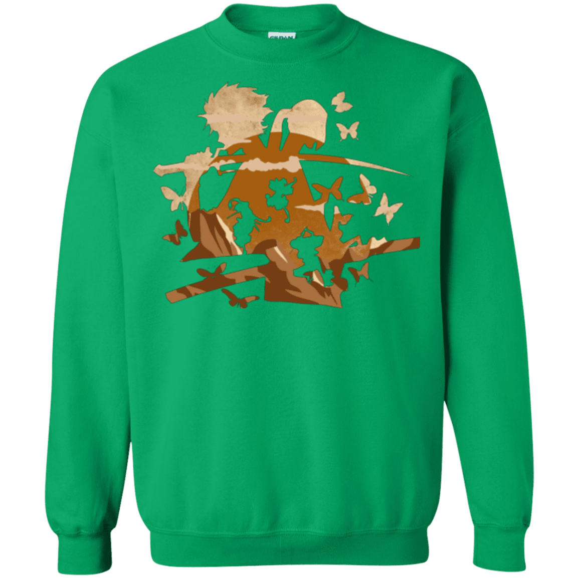 Sweatshirts Irish Green / Small Funky Samurais Crewneck Sweatshirt