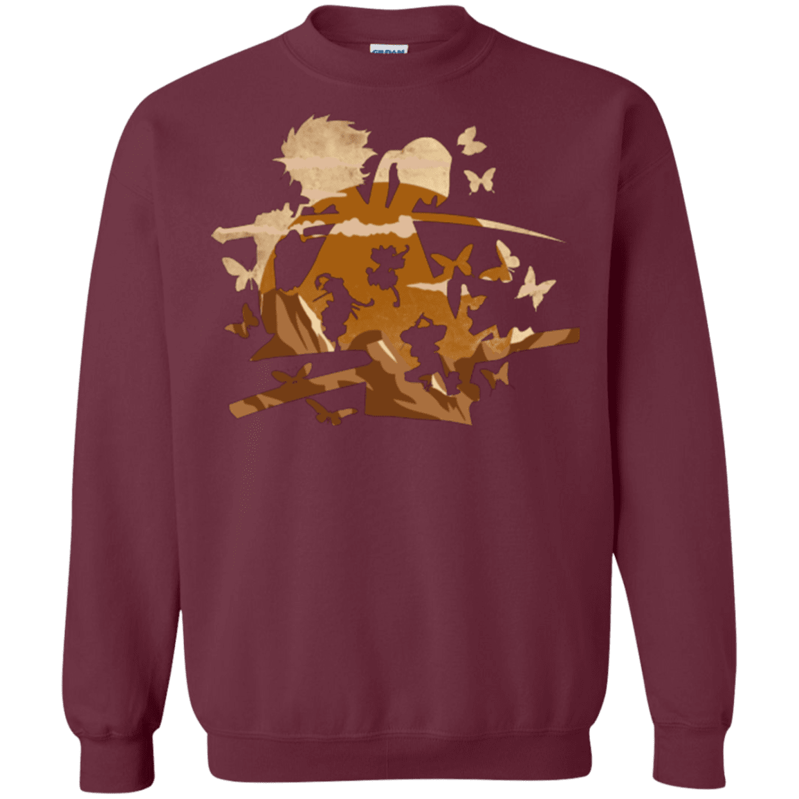 Sweatshirts Maroon / Small Funky Samurais Crewneck Sweatshirt