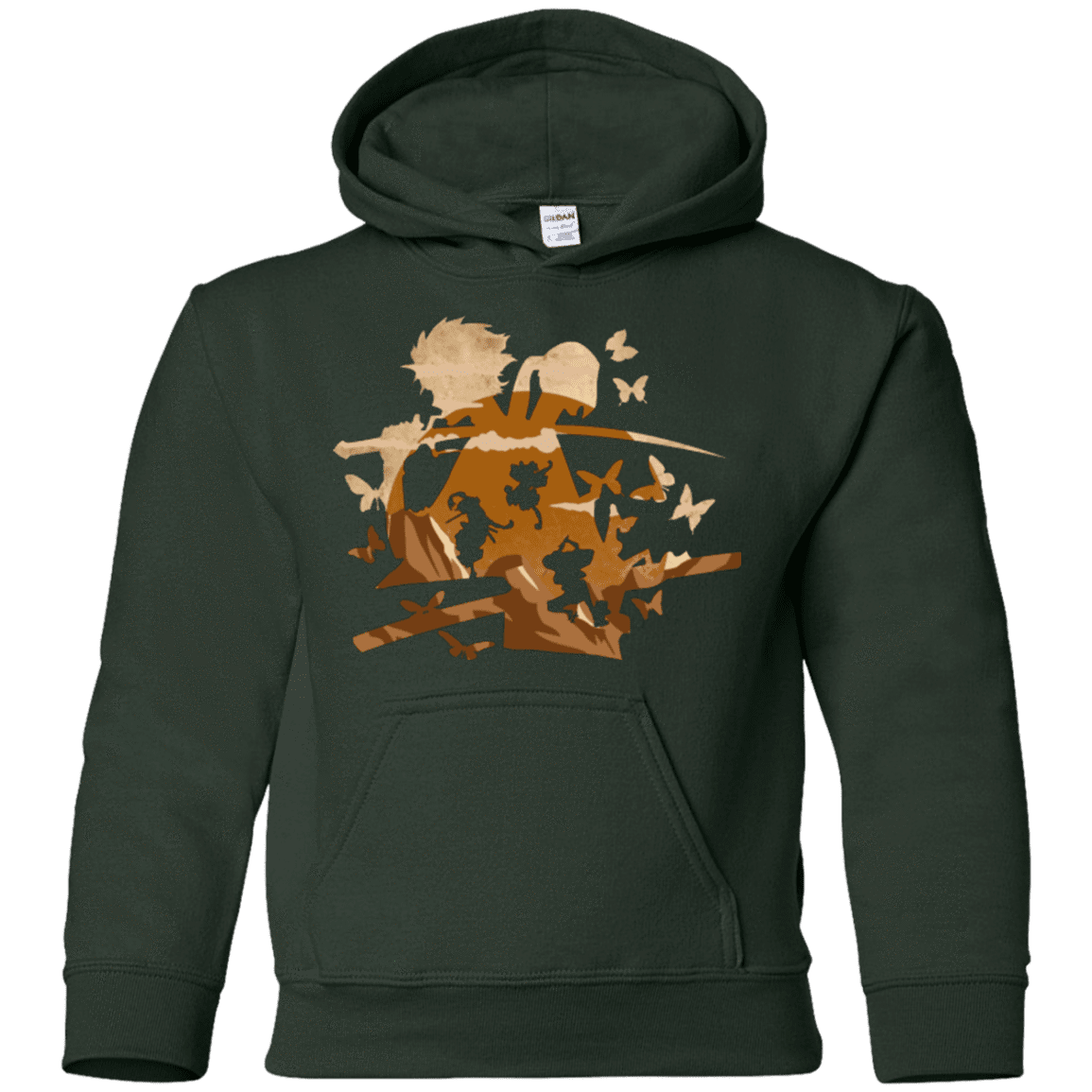 Sweatshirts Forest Green / YS Funky Samurais Youth Hoodie