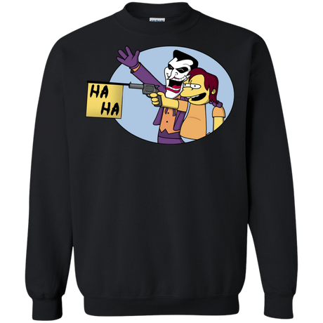 Sweatshirts Black / Small Funny Gun Crewneck Sweatshirt