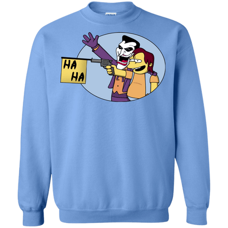 Sweatshirts Carolina Blue / Small Funny Gun Crewneck Sweatshirt