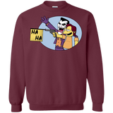 Sweatshirts Maroon / Small Funny Gun Crewneck Sweatshirt