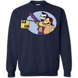 Sweatshirts Navy / Small Funny Gun Crewneck Sweatshirt