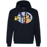 Sweatshirts Navy / Small Funny Gun Premium Fleece Hoodie