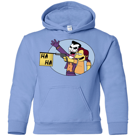 Sweatshirts Carolina Blue / YS Funny Gun Youth Hoodie