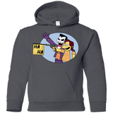 Sweatshirts Charcoal / YS Funny Gun Youth Hoodie