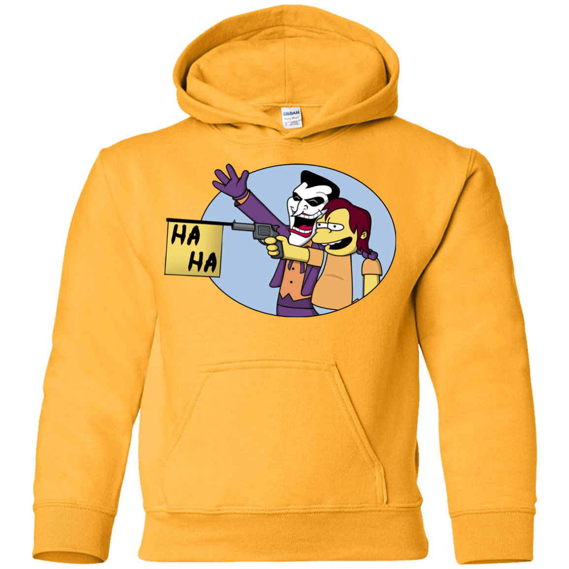 Sweatshirts Gold / YS Funny Gun Youth Hoodie