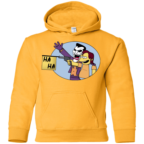 Sweatshirts Gold / YS Funny Gun Youth Hoodie