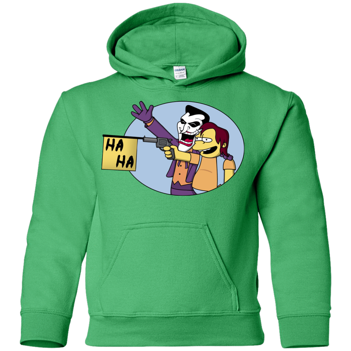 Sweatshirts Irish Green / YS Funny Gun Youth Hoodie
