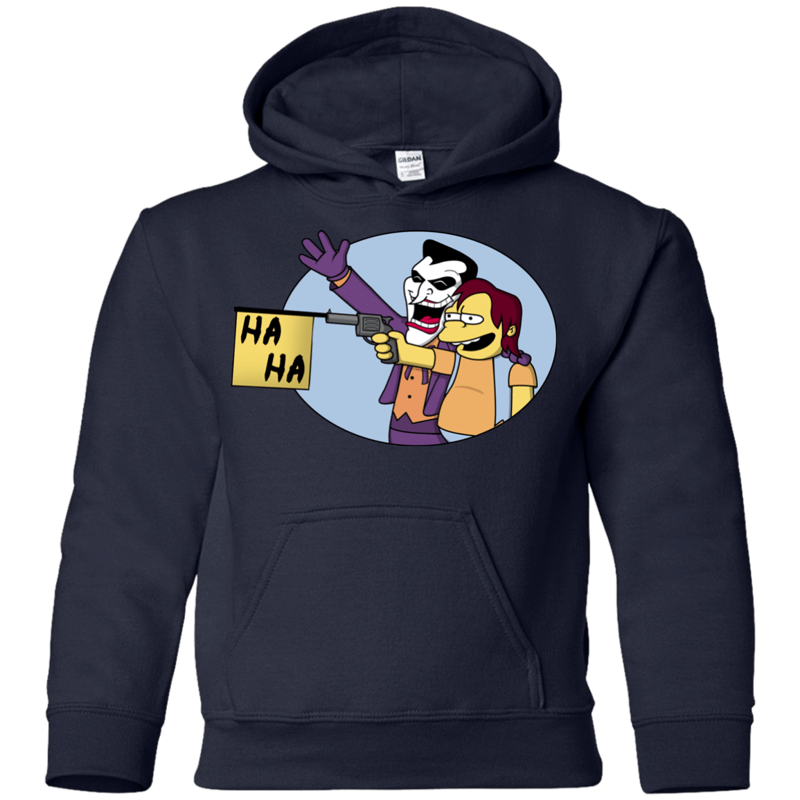 Sweatshirts Navy / YS Funny Gun Youth Hoodie
