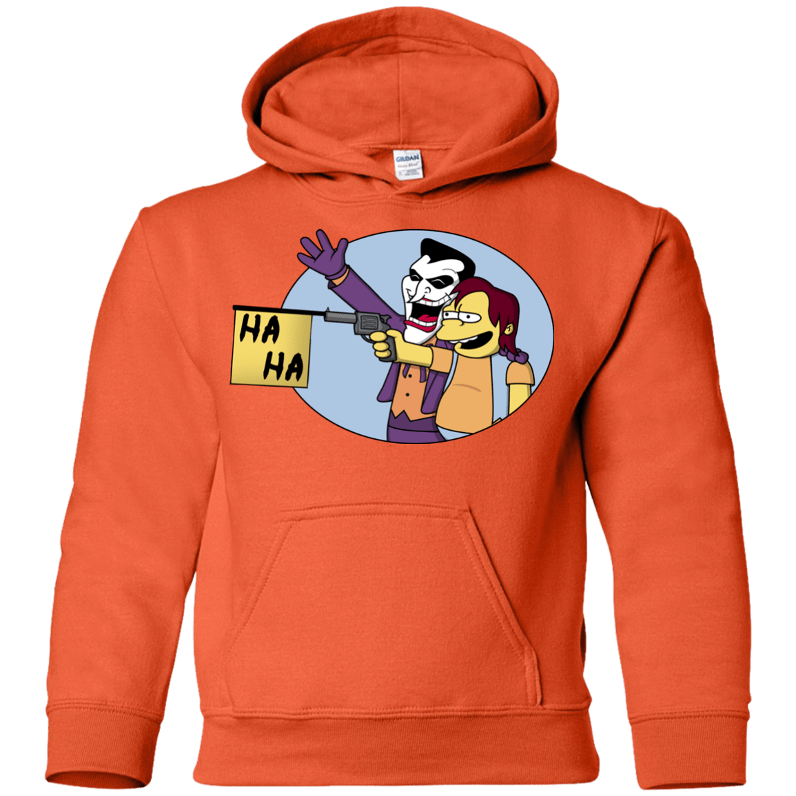 Sweatshirts Orange / YS Funny Gun Youth Hoodie
