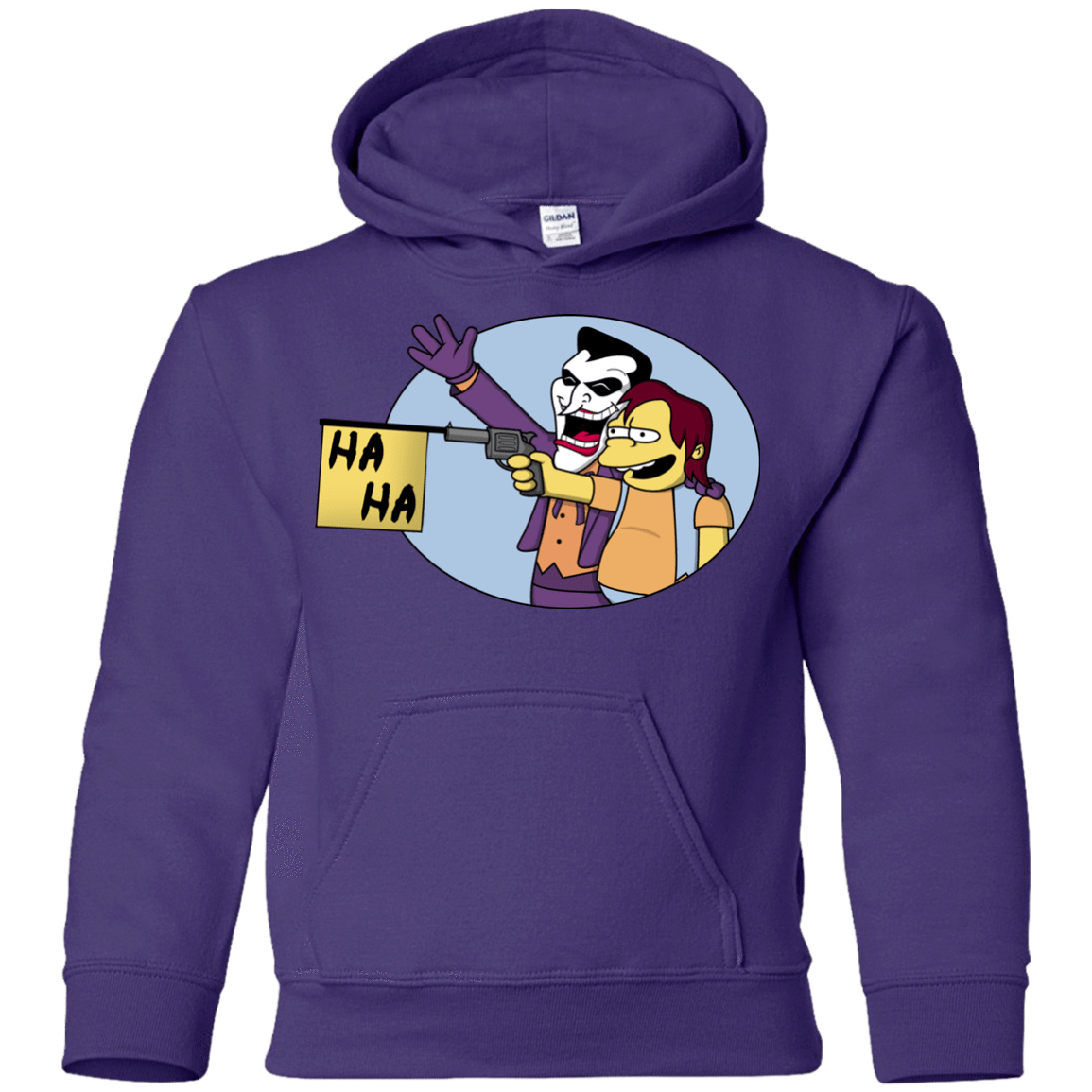 Sweatshirts Purple / YS Funny Gun Youth Hoodie