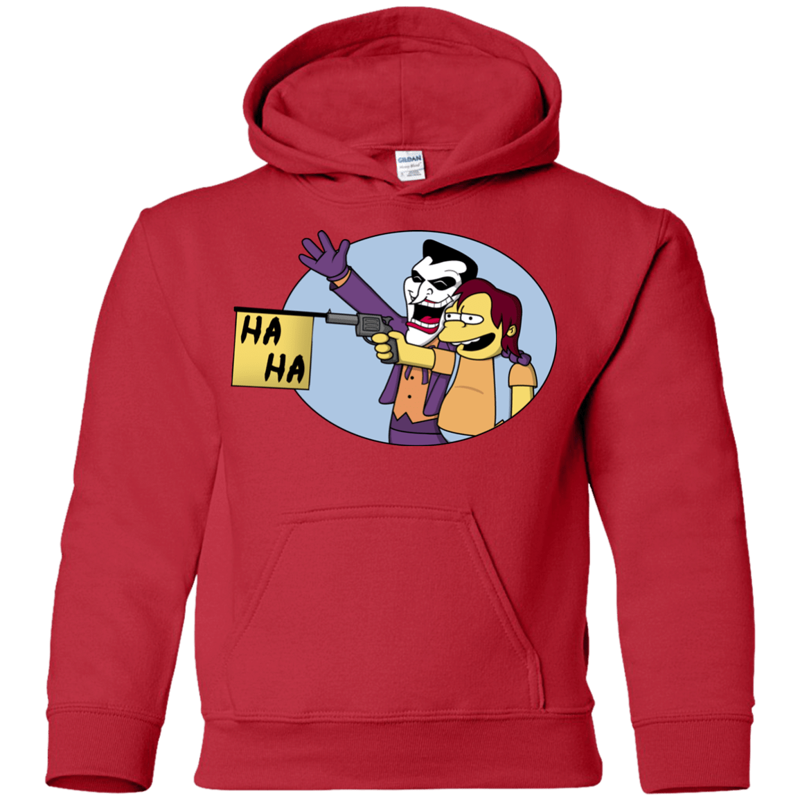Sweatshirts Red / YS Funny Gun Youth Hoodie