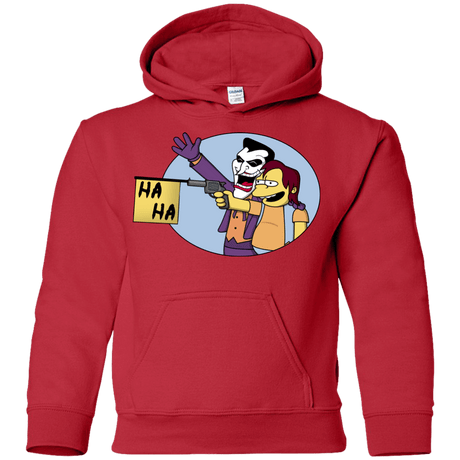 Sweatshirts Red / YS Funny Gun Youth Hoodie