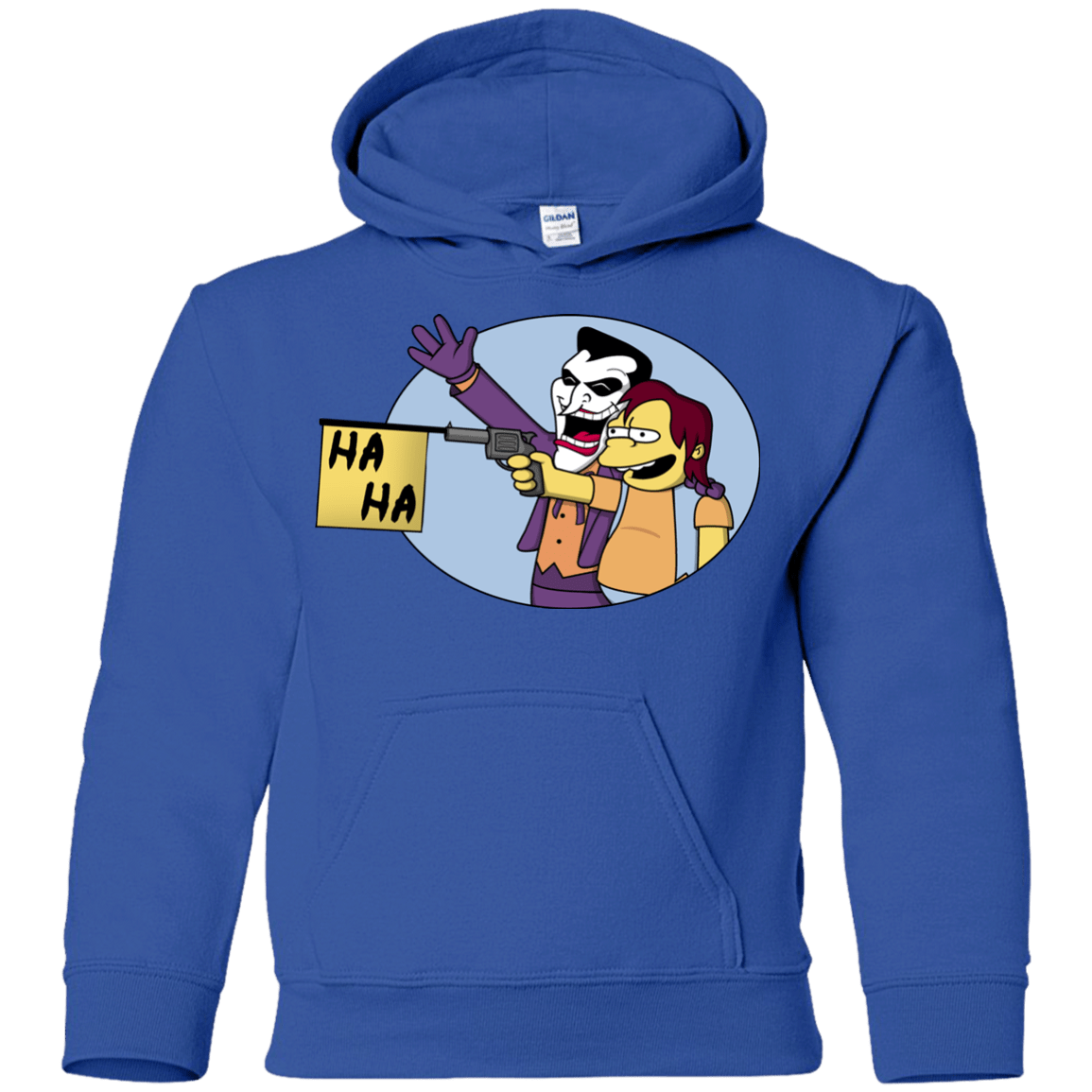 Sweatshirts Royal / YS Funny Gun Youth Hoodie