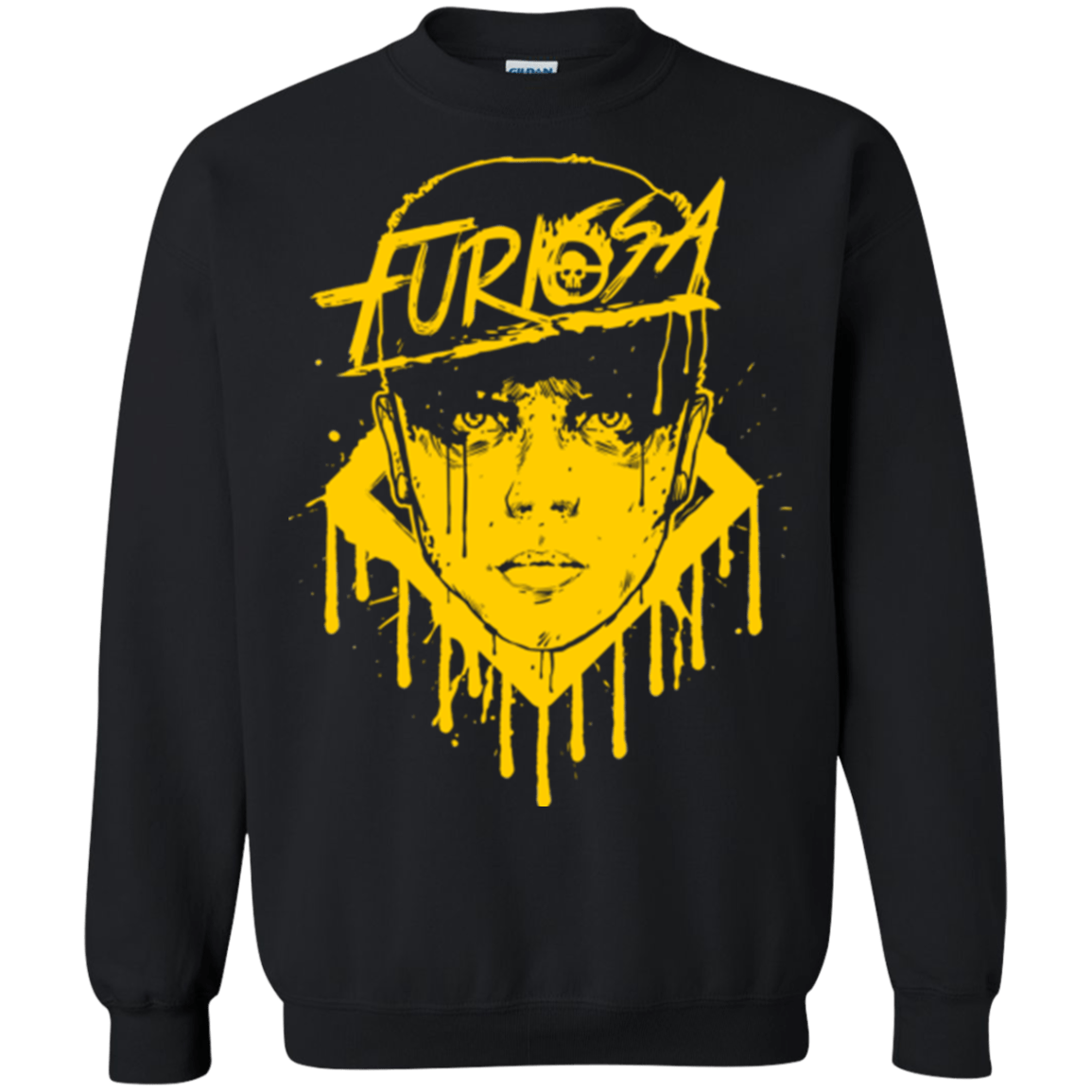Sweatshirts Black / Small Furiosa Yellow Crewneck Sweatshirt