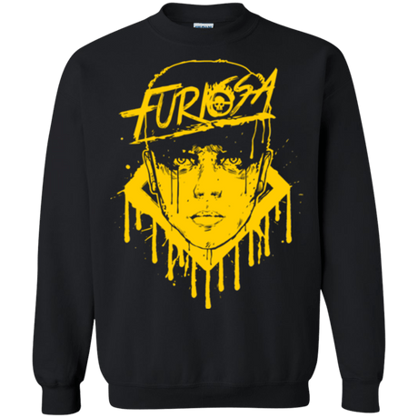 Sweatshirts Black / Small Furiosa Yellow Crewneck Sweatshirt