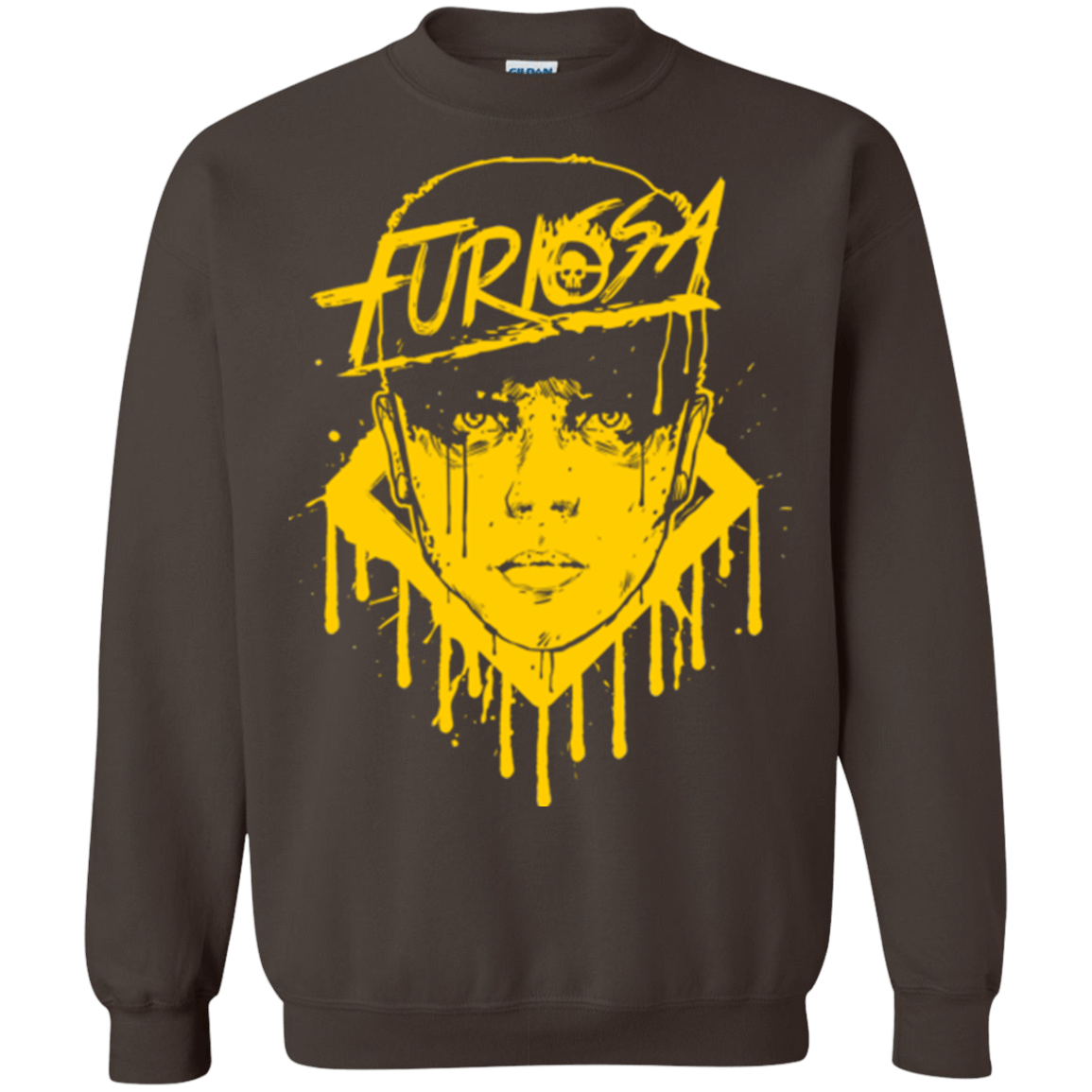 Sweatshirts Dark Chocolate / Small Furiosa Yellow Crewneck Sweatshirt