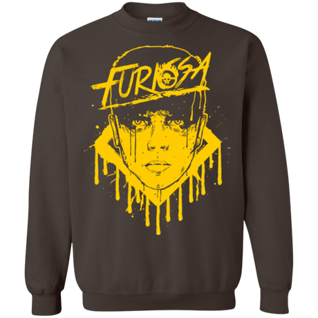 Sweatshirts Dark Chocolate / Small Furiosa Yellow Crewneck Sweatshirt