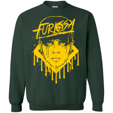Sweatshirts Forest Green / Small Furiosa Yellow Crewneck Sweatshirt