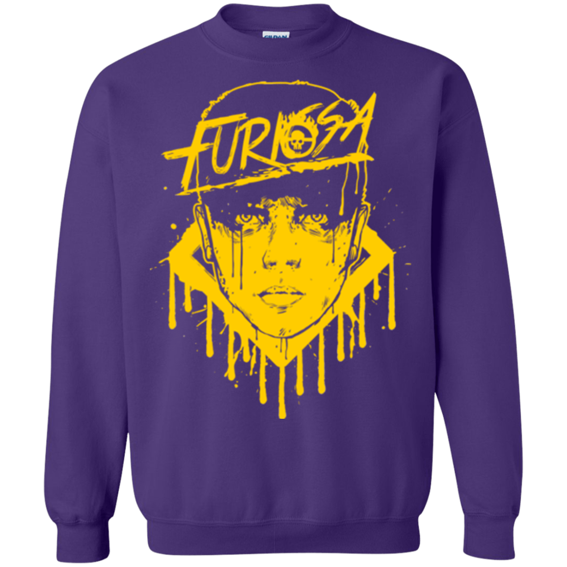 Sweatshirts Purple / Small Furiosa Yellow Crewneck Sweatshirt