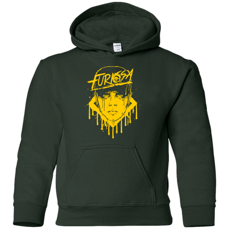 Sweatshirts Forest Green / YS Furiosa Yellow Youth Hoodie