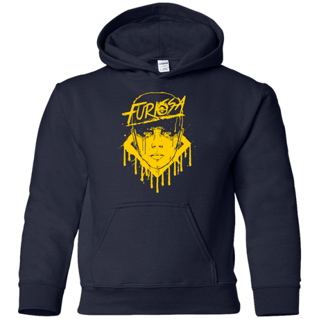 Sweatshirts Navy / YS Furiosa Yellow Youth Hoodie