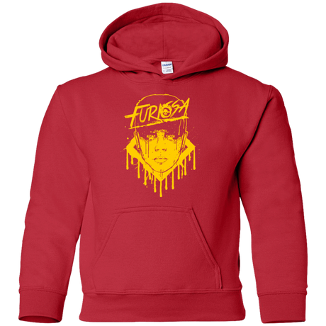 Sweatshirts Red / YS Furiosa Yellow Youth Hoodie